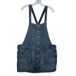 Old Navy Ultra Low Waist Blue Denim Overall Mini Skirt Jumper XL (2006) Photo 10