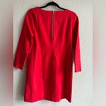 J.Crew Red Asymmetrical Cut Out Sheath Dress Size S Photo 4