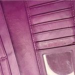 Coach y2k  Purple Turnlock Signature Canvas Wristlet Photo 5