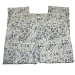 Mario Serrani Comfort Stretch Cuff Capri Pants Toile Print Blue/White Size XL Photo 4