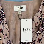Joie NWT  Ronnie Natural Multi Tan Floral Long Sleeve Mini Dress Photo 7