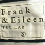 Frank & Eileen Asymmetrical Midi Tee Lab Dress Black White Stripes Small Photo 3