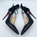 Christian Louboutin  Black leather Mascara 100mm ankle strap pumps 41 Photo 7