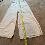 ASOS Cream Smocked Linen Cotton Ruffle Sleeveless Jumpsuit Wide Leg SZ 10 Luxury Photo 3