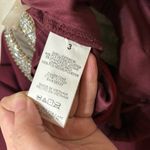 Windsor Elegant Burgundy Dress with Gold Accents Photo 3