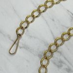 Gold Tone Chain Link Belt Tassel Charm Y2K Festival One Size (OS) ✨ Photo 2