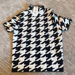 Dynamite Mock Neck Top Houndsooth Photo 0