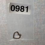 Sterling Silver Black Diamond Accent Heart Pendant Love Symbol Gift For Her Photo 3