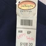 Talbots Women’s Classic Navy Petite Button Skirt size 6 NWT Photo 1