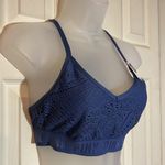 PINK - Victoria's Secret PINK Sport Victoria's Secret Blue Lace Racerback Sports Bra Small NWT Photo 2