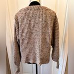 Elegant Beige Chunky Knit Women's Cardigan Tan Size undefined Photo 3