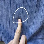 beige. Rib Knit Puff Sleeve Top Photo 5