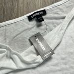 EXPRESS One Shoulder White T-Shirt Size XS Photo 7