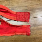 Sears Vintage Red Lace Trim Full Coverage Bra Size Large Wireless Unlined Photo 5