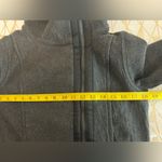 Lululemon Athletica Charcoal Virasana Blanket Wrap Zip- Up Jacket Sz 4 Photo 8