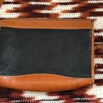 Dooney & Bourke Vintage USA Made Brown Black Leather Crossbody Shoulder Messenger Bag Purse Measurement in pics Multiple Photo 2