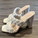 Cream Braided Heals Size 7 Photo 2