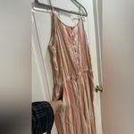 Matilda Jane Take A Chance Romper Sleeveless Pink Orange Stripe Size XL NWT Photo 1
