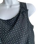 Loft Women Top M Black Wrap Layer Ditsy Flower Boho Cottage Y2K Girly Flirty Photo 6