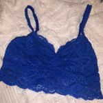 PINK - Victoria's Secret Cobalt Blue Lace Bralette  Photo 0