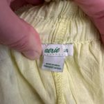 Aerie  Yellow Floral Tiered Ruffle Mini‎ Skirt Large Boho Cottagecore Lace Trim Photo 1