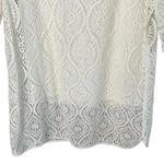 Sundance  Women’s White Lace Short Sleeve Top Size Medium Photo 4