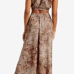 Womens Leopard Cheetah Print Maxi Summer Dress Size Medium NWT Cut Out Back Multi Photo 10