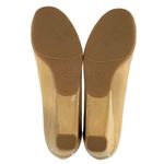 Stuart Weitzman Beige Patent Leather Peep Toe Low Heel Pumps NEW As-Is Size 10 N Photo 6