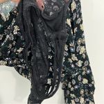 Free People  She’s Dainty Bodysuit in Night Combo Flare Sleeves Size Medium Photo 11