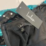 Lulus NWT Time to Dazzle Teal Sequin Backless Mini Bodycon Dress Size MEDIUM Photo 10