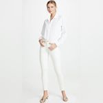 L'Agence  Tilly Mid-Rise Ivory Slim Straight Jeans Macadamia Size 27 Photo 4