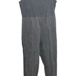 Urban Outfitters  Washed Black Overall Jumpsuit Straight Leg // Size Medi… Photo 0