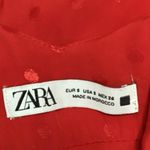 ZARA Red Polka Dots V-neck Spaghetti Midi Maxi Cami Camisole Slip Tank Dress S Photo 4