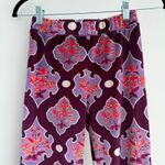 Free People Flare Street Velvet Flare Pants XS High Rise 70s Damask Boho Baroque Photo 2