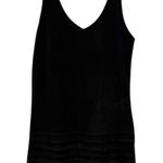 Collina Strada Rare Minimal Y2K Black Suede Mini Dress Size XS/S Black Photo 0