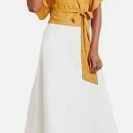 Current Air Anthropologie Top Womens XS Tie Wrap V Neck Open Back Leopard Print Photo 0