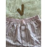 SKIMS Cotton Poplin Short Pale Pink Pencil Stripe Size XS Photo 4