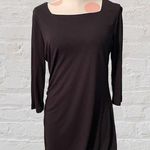 Bloomingdales Bloomingdale’s Ruched Side Long Sleeve Dress Photo 0