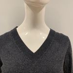 Massimo Dutti  Wool and Silk V Neck Long Sleeve Sweater Photo 3