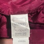 Gunne Sax Taffeta Dark Rose Floral Print, Midi Skirt, Size XS, Vintage Photo 3