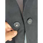 Calvin Klein Womens Stretch Solid Long Sleeve Single Button Blazer Black Size 10 Photo 1