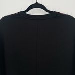 Zara Trafaluc Short Sleeve Velvet Burnout Black Knee Length Shift Dress Small Photo 5