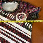 InkNBurn Short Sleeve T Shirt XXS Black Burgundy White Geometric‎ Print Workout Photo 4