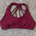 Women's Red Cotton Sports Bra Size XL Photo 3