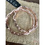 Guess NWT Rose Gold Tone Chain Link Bracelet Set with Rhinestones Photo 3