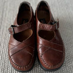 Vintage Dexter Walkmocs Cognac Brown Genuine Leather Maryjane Loafers Flats Sz 7 Photo 0