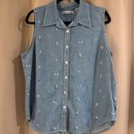 Gloria Vanderbilt Women’s  Denim Button Up Top Photo 0