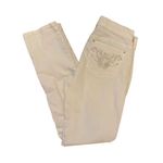 White House | Black Market Women's Slim Leg Jeans Size 2 White Floral Photo 0