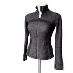 Lululemon Gray Heather Define Full Zip Jacket, Sz 4 Photo 2