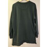 C&C California  Dark Gray LOVE Graphic Sunwashed Crewneck Sweater Photo 4